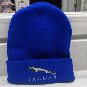 Jaguar Embroidered Knit Beanie Hat